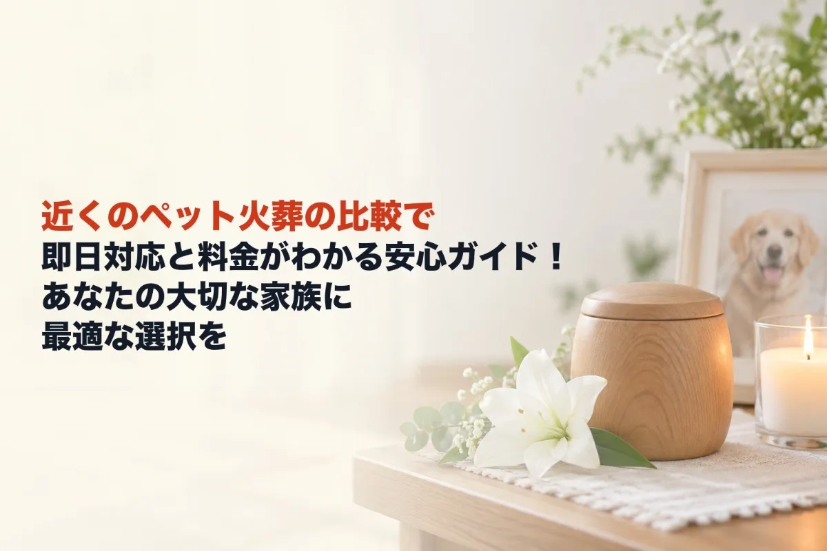 近くのペット火葬の比較で即日対応と料金がわかる安心ガイド!あなたの大切な家族に最適な選択を
